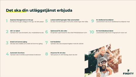 Det ska din utläggstjänst erbjuda