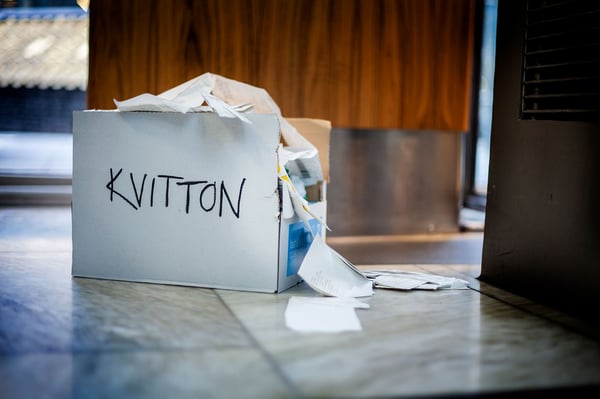 Hur gör jag med kvittot?