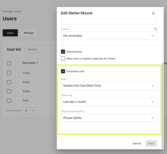 Corpcard-settings-user